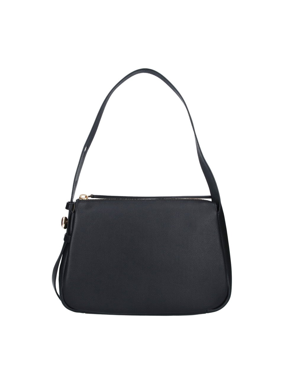 Tory Burch Black Romy Leather Shoulder Bag Zwart