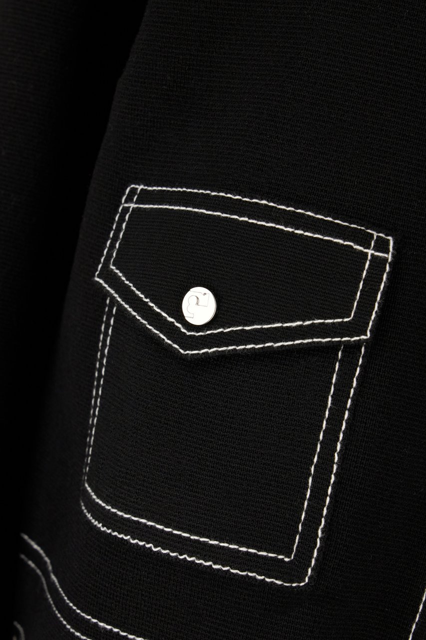 Tory Burch Tory Burch Black wool cardigan Zwart