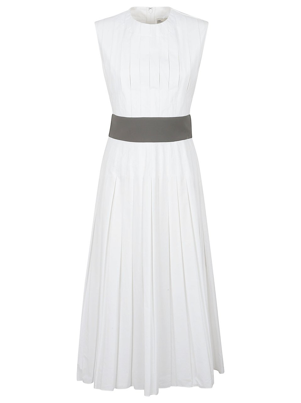 Tory Burch Midi Dress With Vertical Pleats Wit