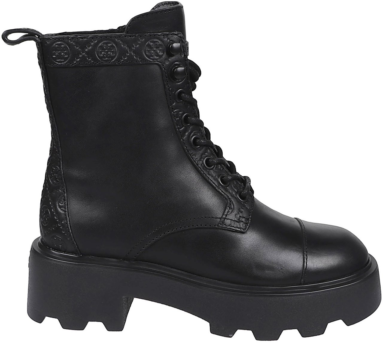 Tory Burch T Monogram Ankle Boots Black Zwart
