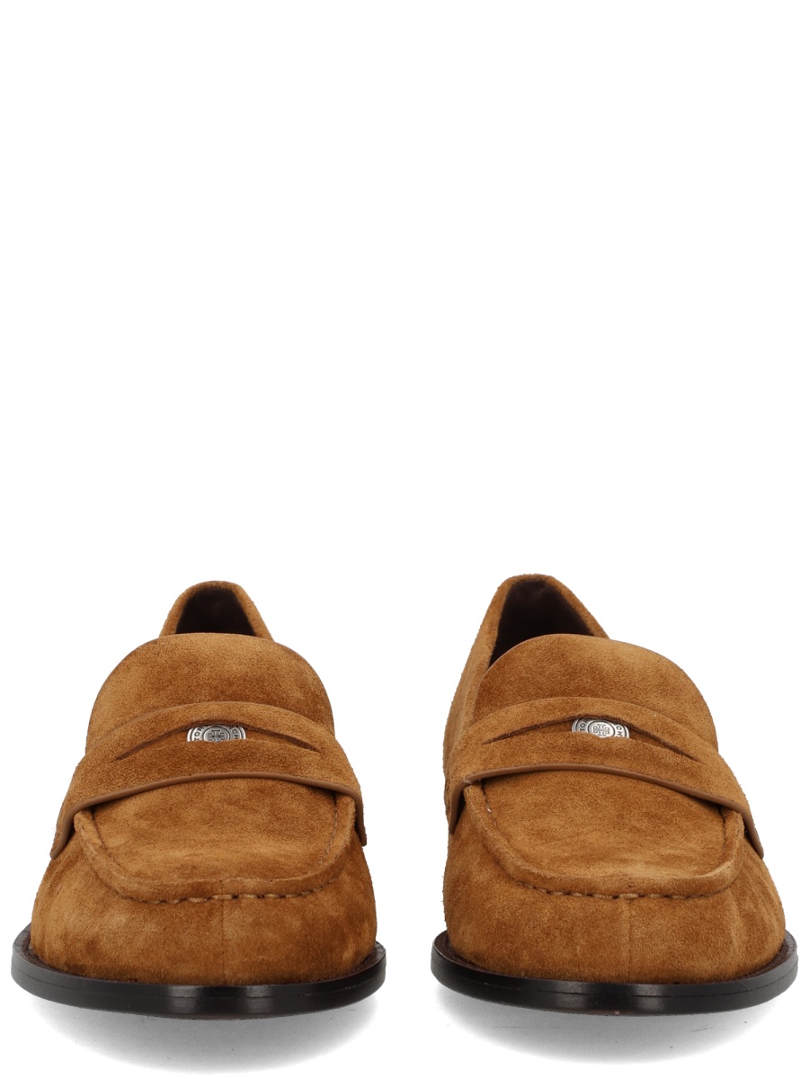 Tory Burch Suede Moccasin-Style Flat Shoes Bruin