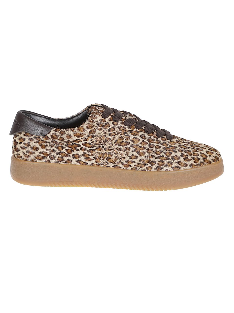 Tory Burch Natural Bristle Leopard Print Sneakers Bruin