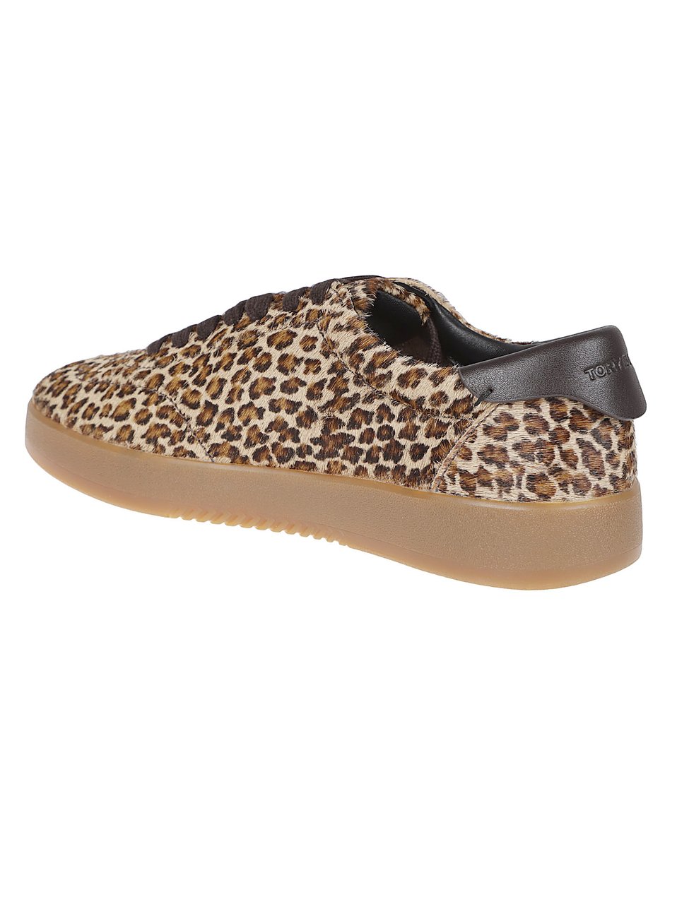 Tory Burch Natural Bristle Leopard Print Sneakers Bruin