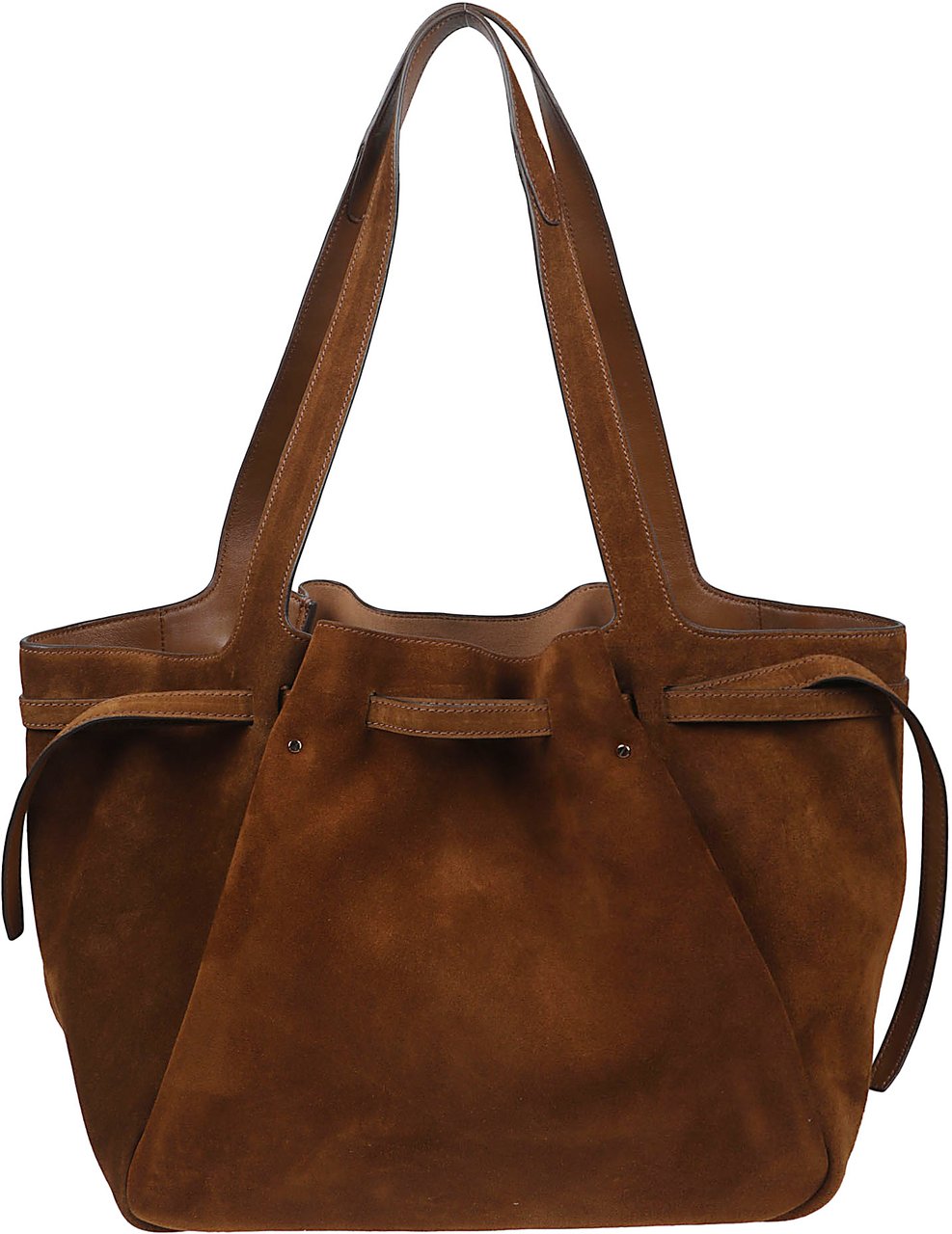 Tory Burch Romy Suede Tote Bag Brown Bruin