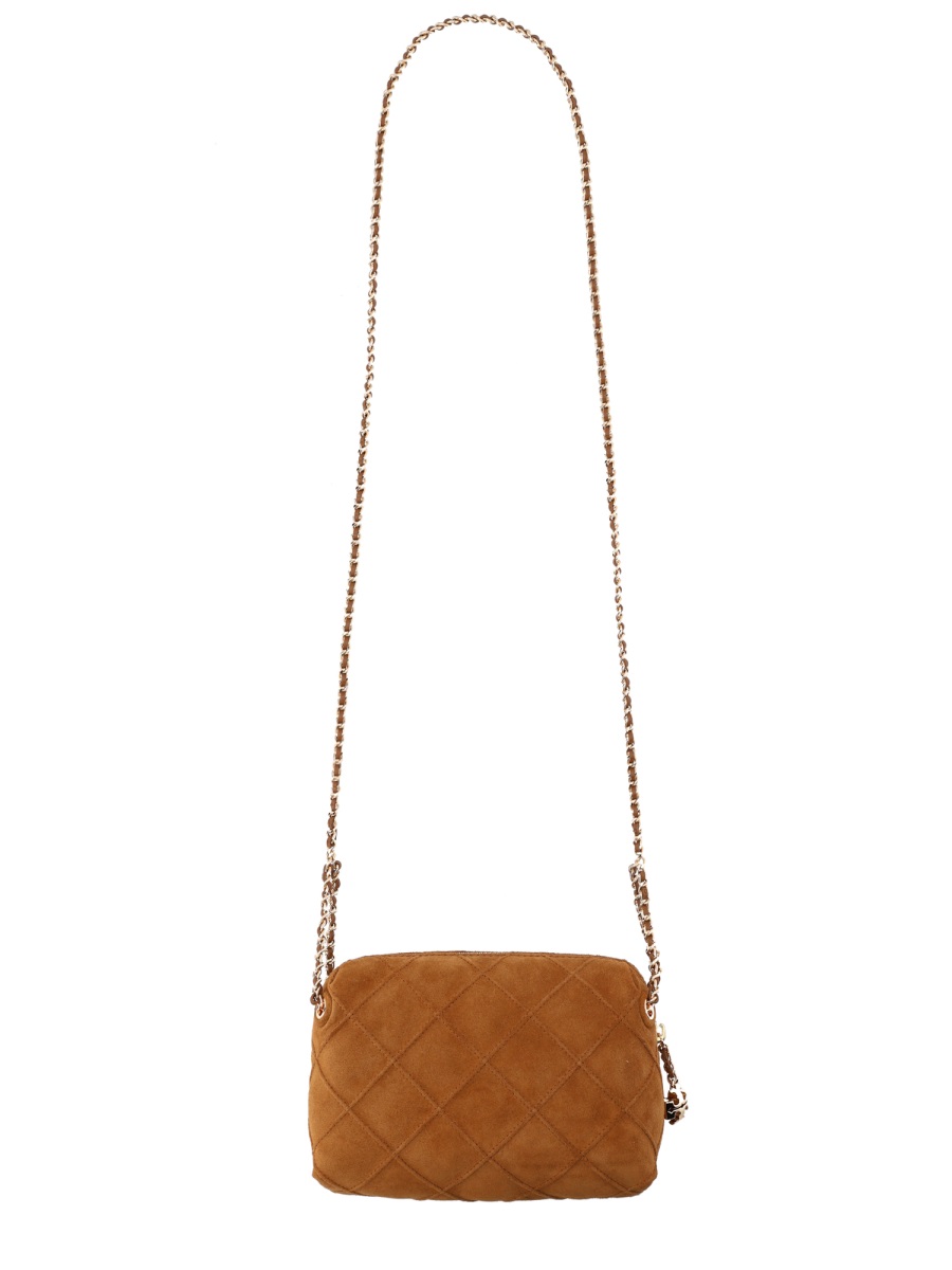 Tory Burch Fleming Quilted Diamond Shoulder Bag Bruin