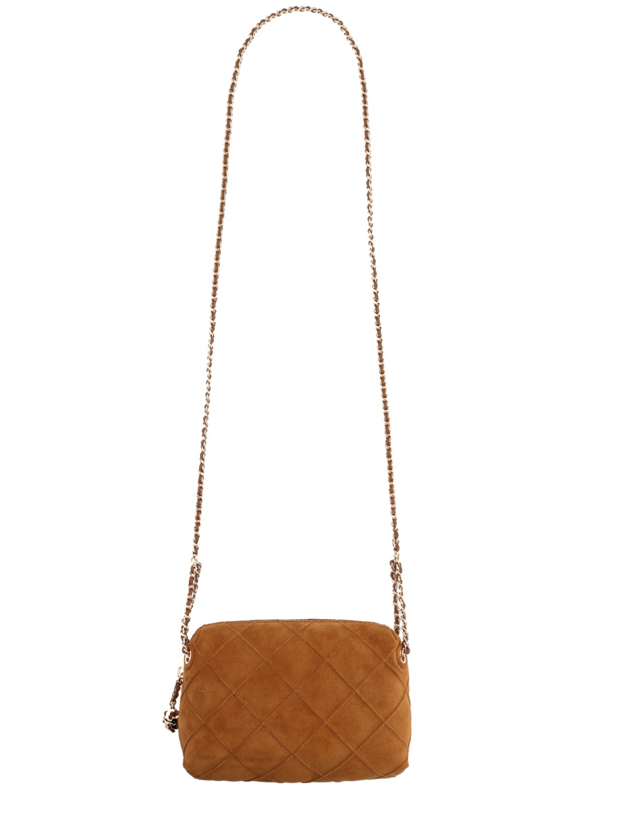 Tory Burch Fleming Quilted Diamond Shoulder Bag Bruin