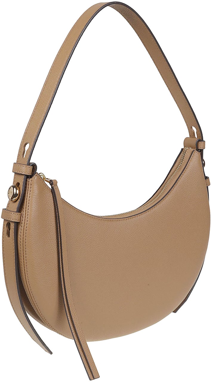 Tory Burch Romy Half Moon Bag Brown Bruin