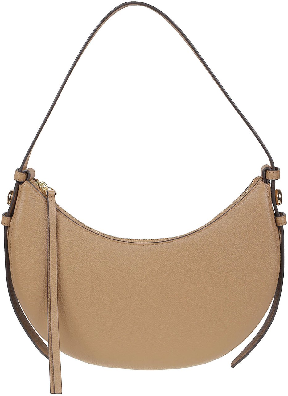 Tory Burch Romy Half Moon Bag Brown Bruin