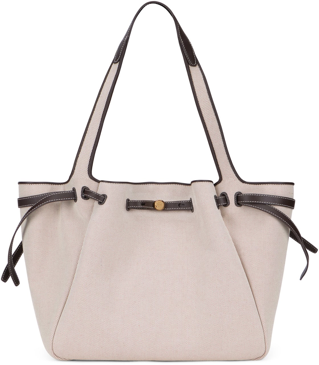 Tory Burch Romy canvas tote bag Neutraal