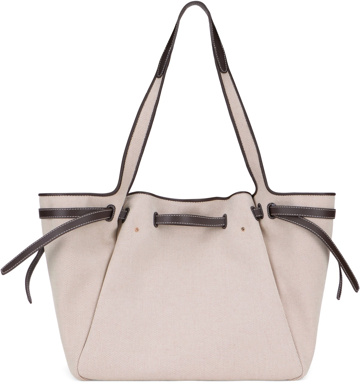 Tory Burch Romy canvas tote bag Neutraal