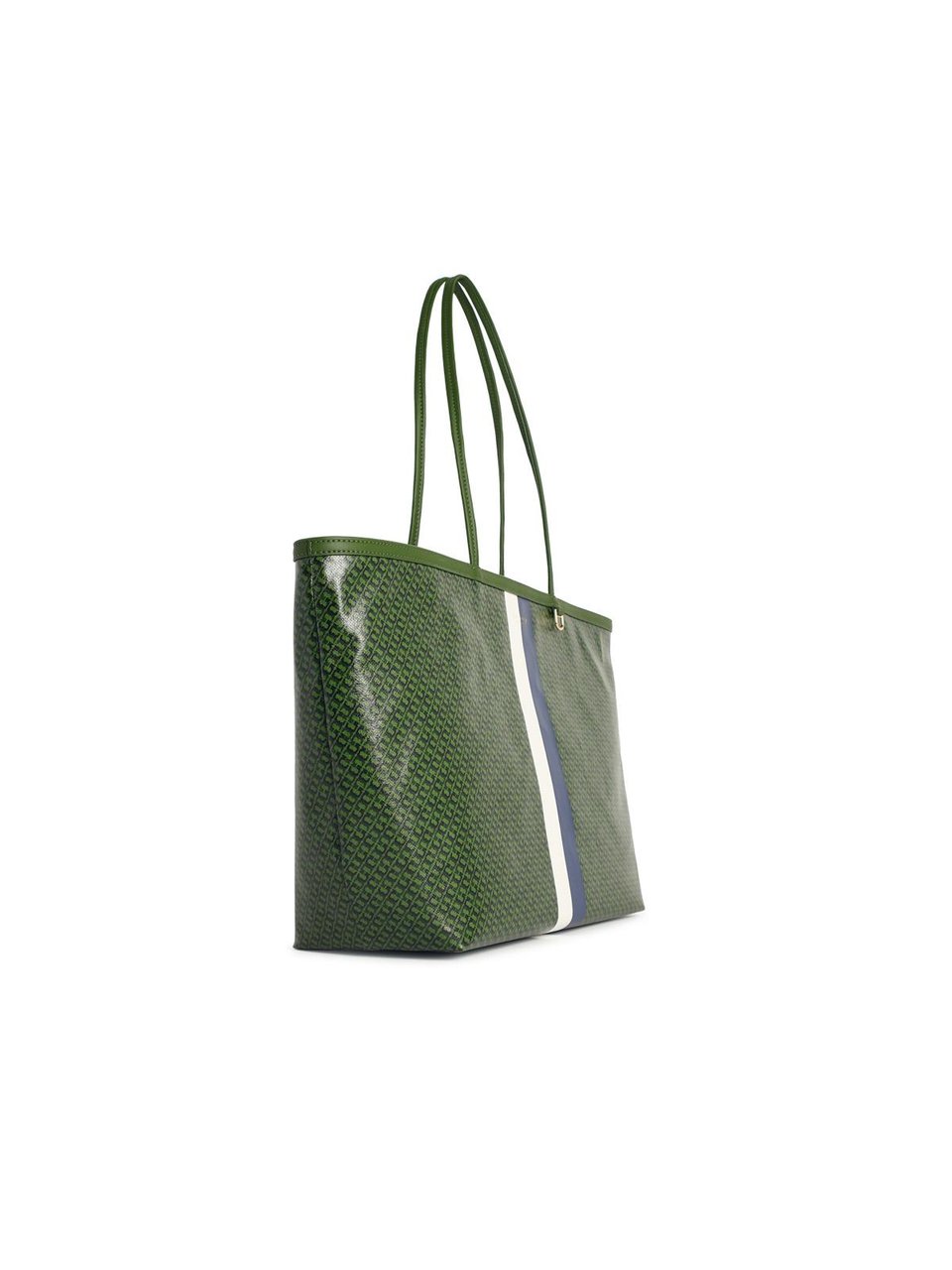 Tory Burch 'Racer' Green Cotton Blend Bag Grijs