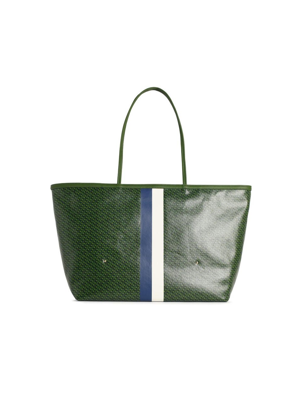 Tory Burch 'Racer' Green Cotton Blend Bag Grijs