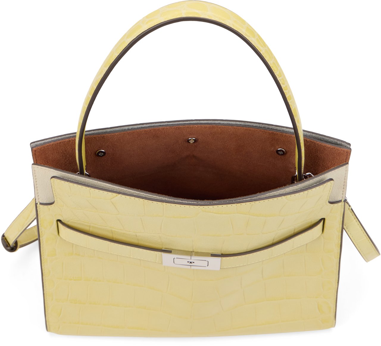 Tory Burch Bag Lee Radziwill with relief Geel