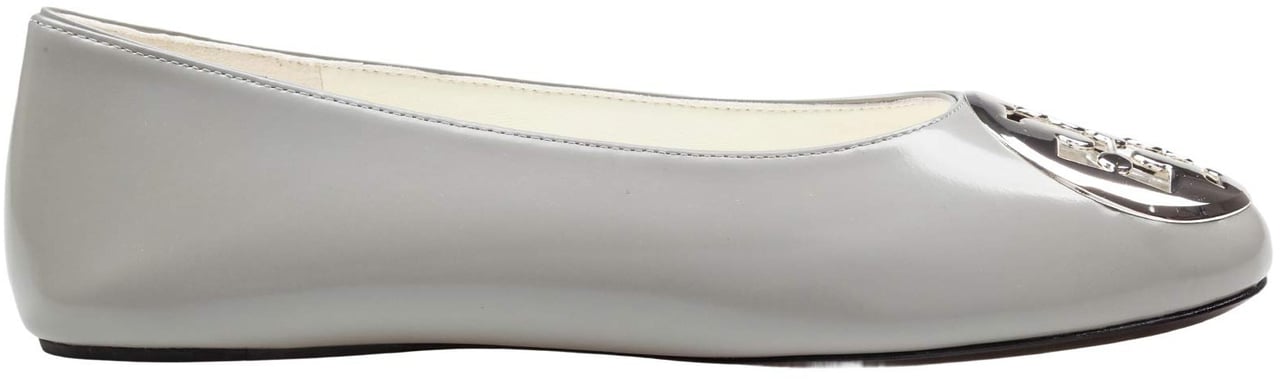 Tory Burch Tory burch runway reva leather ballerina flats, grey Grijs