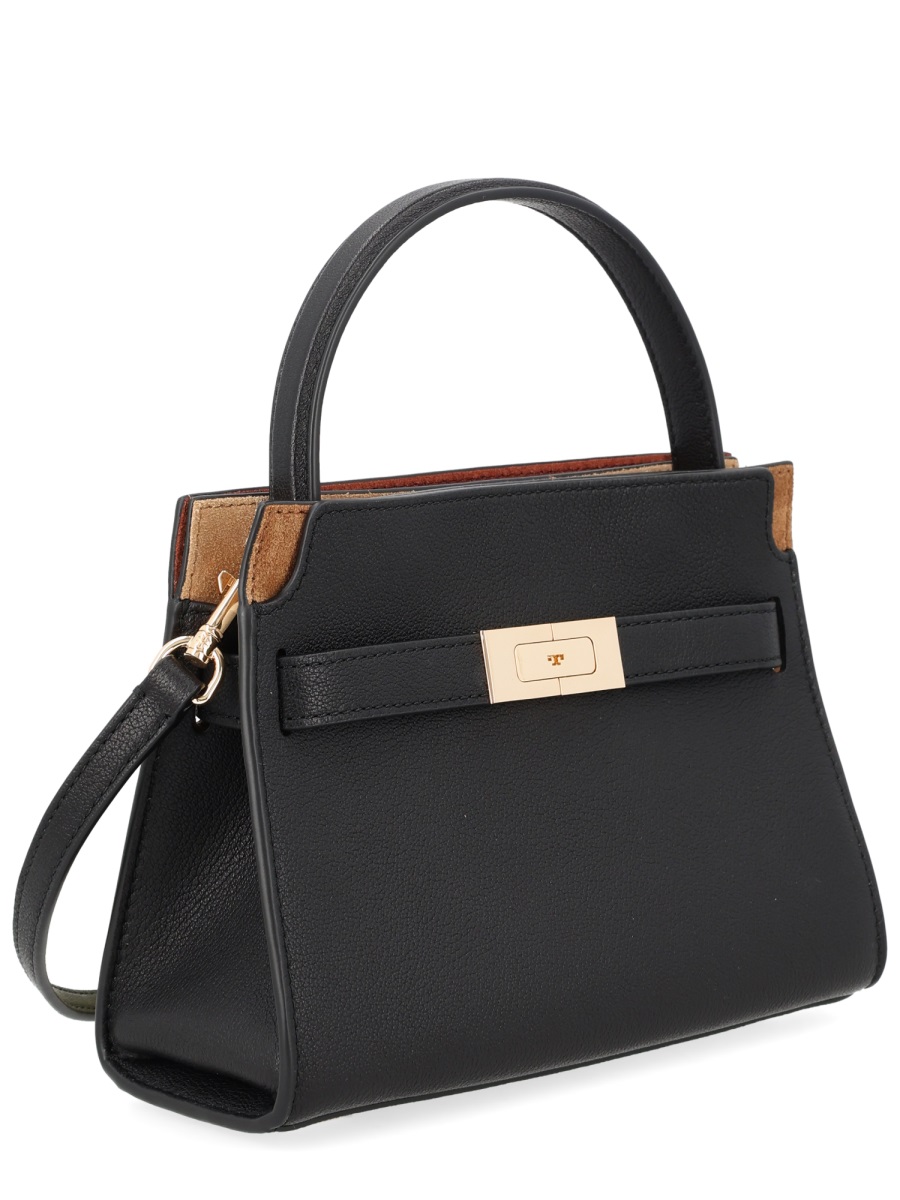 Tory Burch Neutrals Lee Radziwill Mini Handbag Zwart