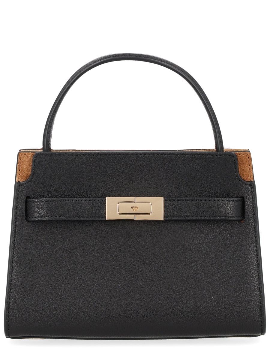 Tory Burch Neutrals Lee Radziwill Mini Handbag Zwart