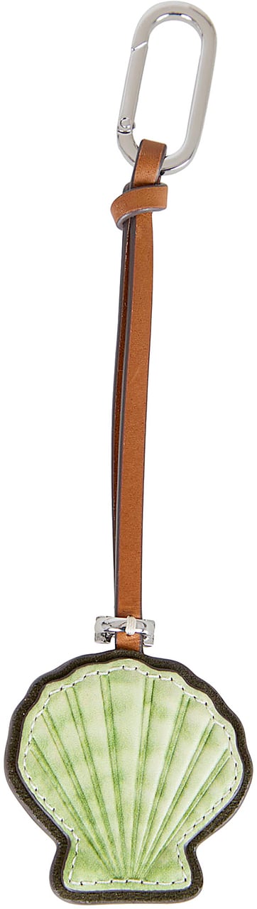 TORY BURCH Leather Shell Key Fob Divers