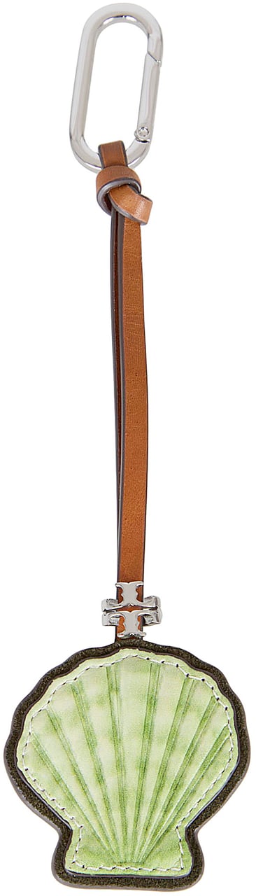 TORY BURCH Leather Shell Key Fob Divers