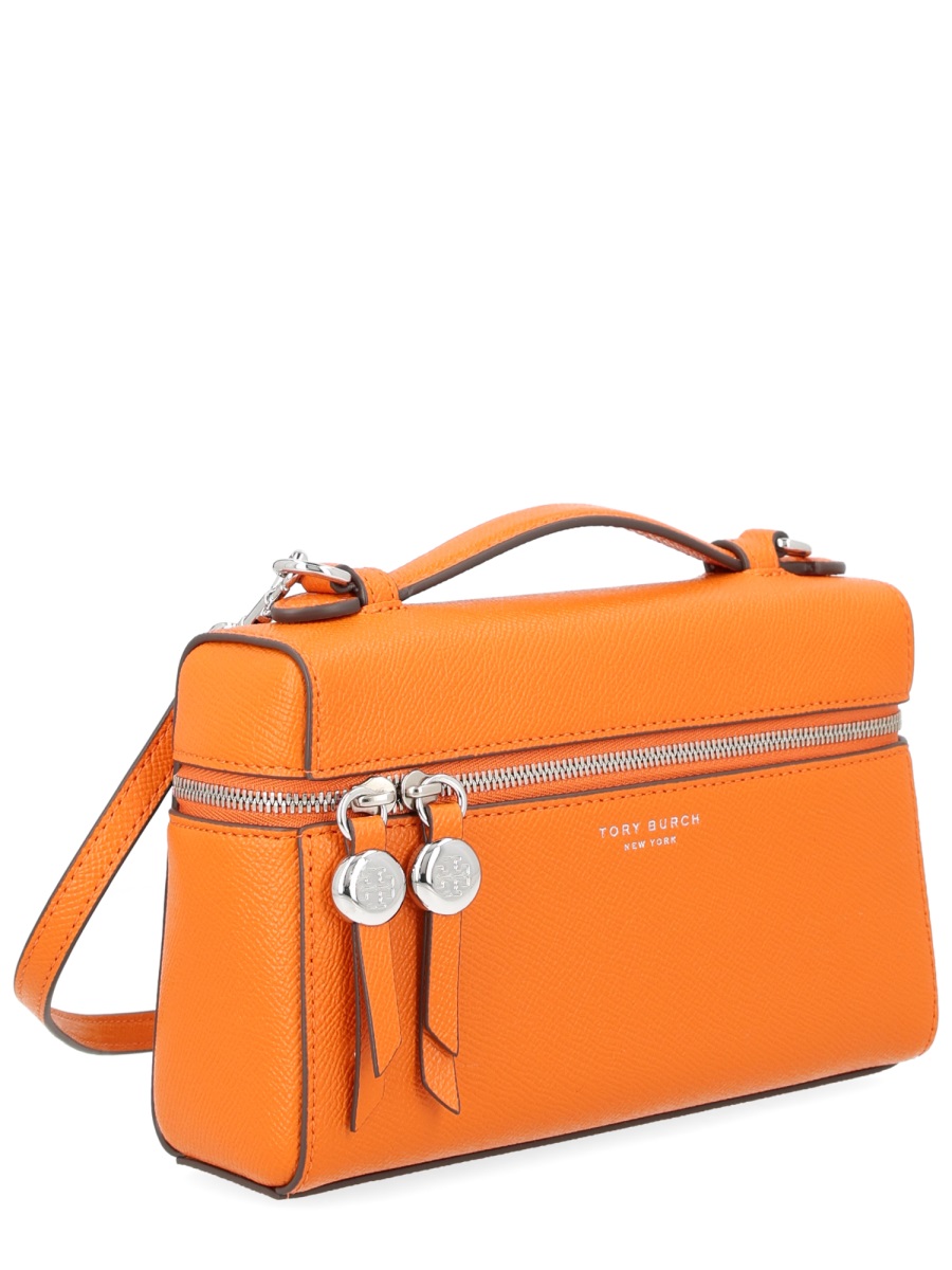 Tory Burch Romy Slim Textured Cowhide Bag Oranje