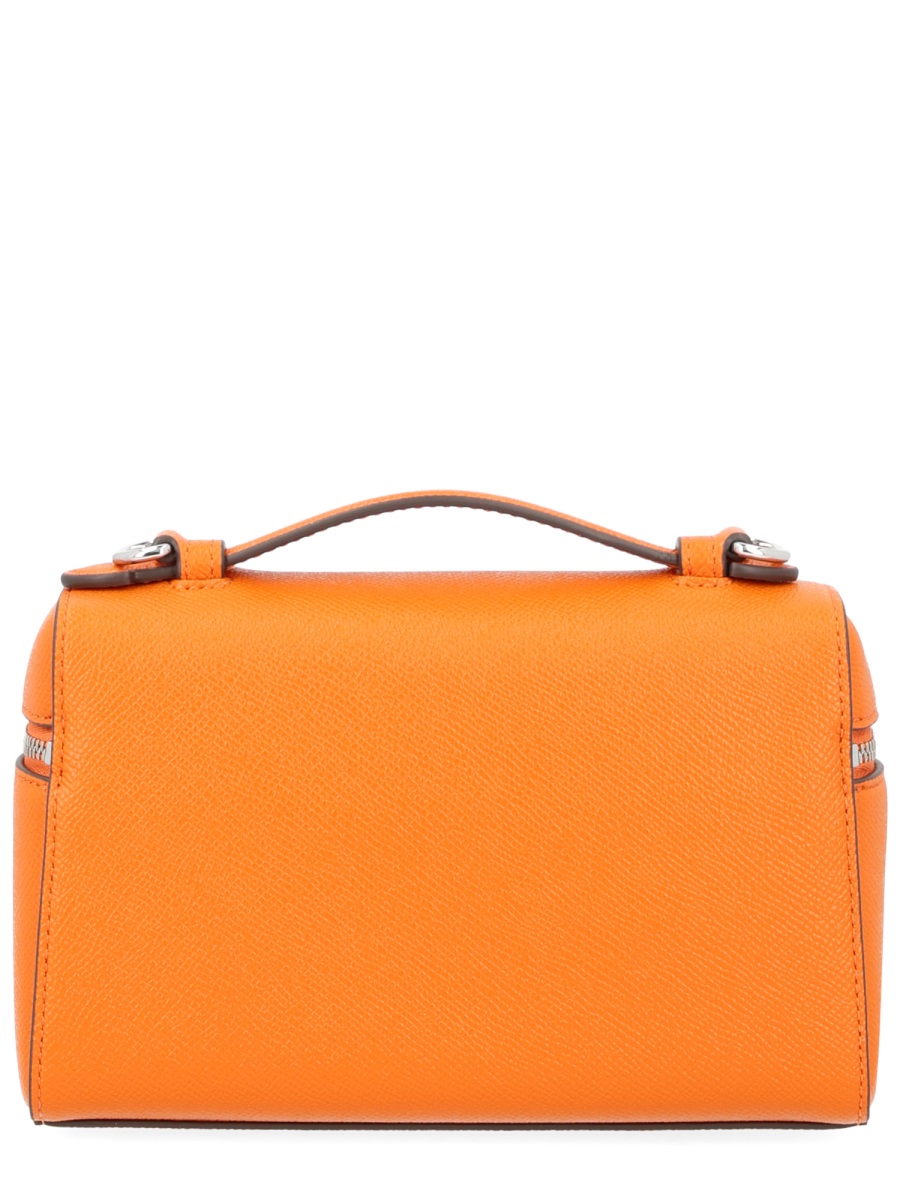 Tory Burch Romy Slim Textured Cowhide Bag Oranje