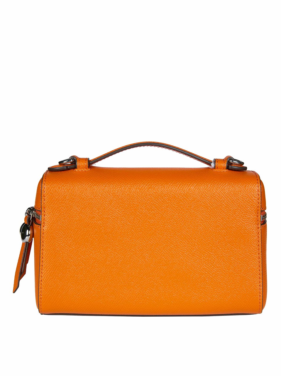 Tory Burch Vivid Orange Structured Top-Handle Bag Oranje