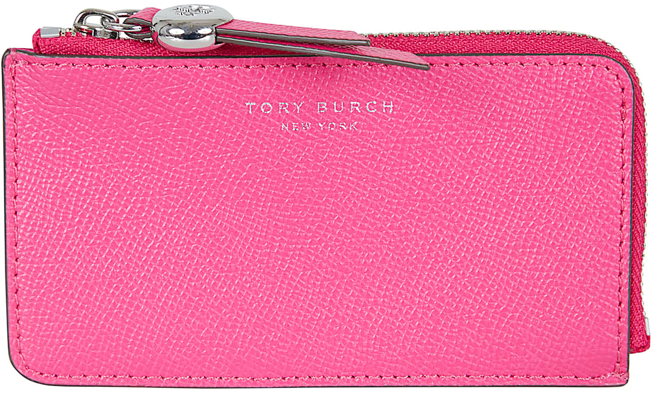 TORY BURCH Romy Zip Card Case Paars