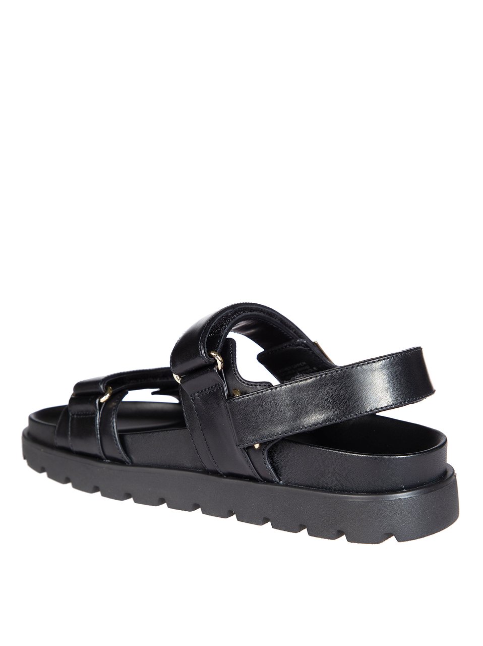 Tory Burch Black Mellow Sport Leather Sandals Grijs