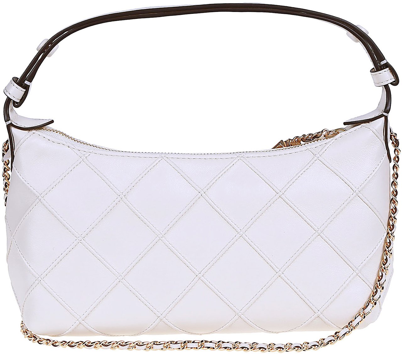 Tory Burch Fleming Pochette Bag White Wit