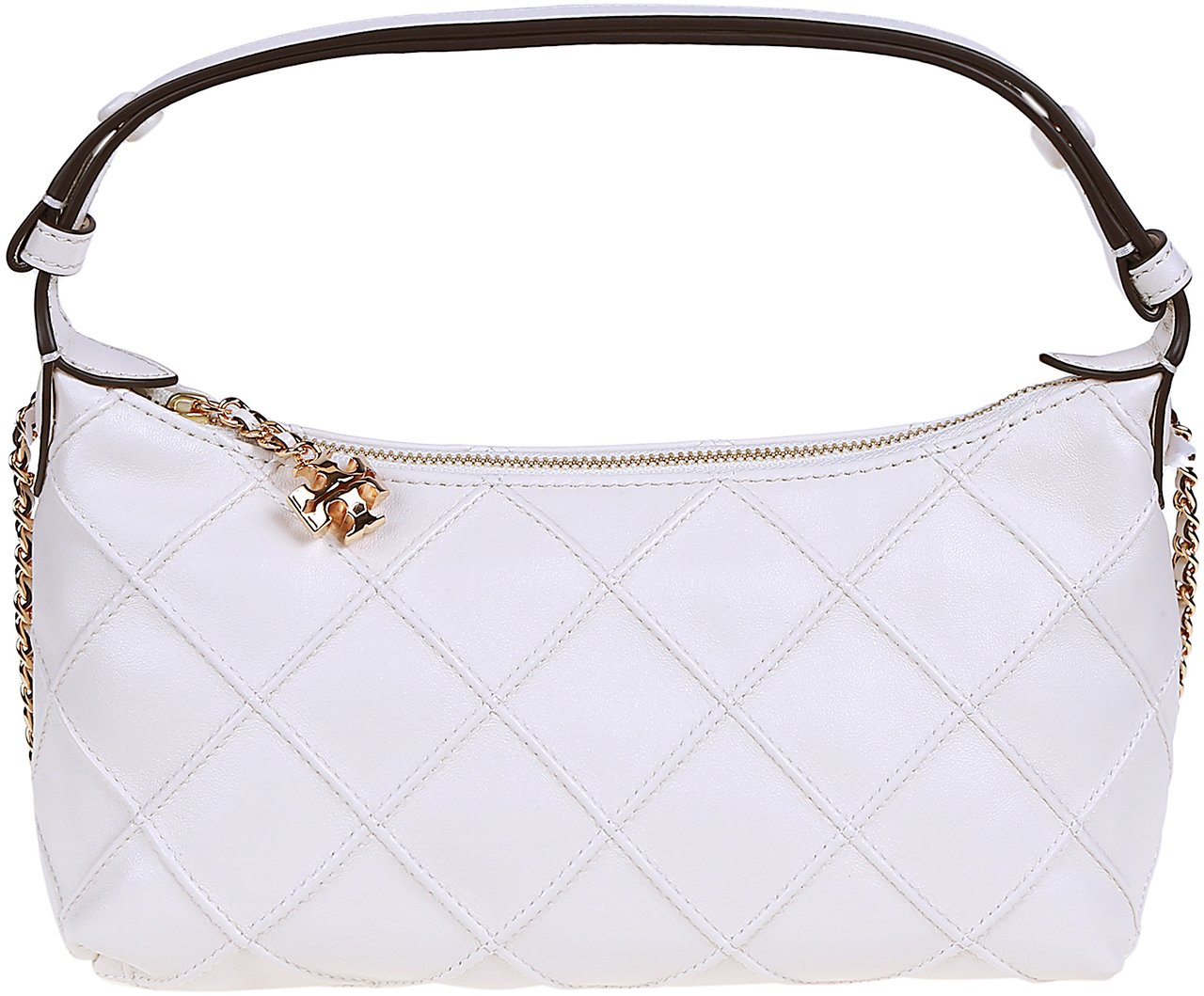 Tory Burch Fleming Pochette Bag White Wit