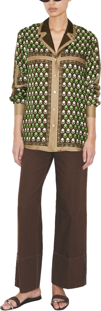 Tory Burch Shirts Brown Beige