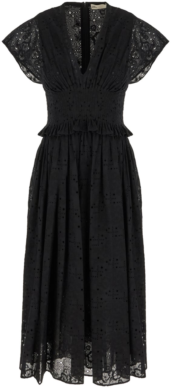 Tory Burch Black cotton dress Zwart