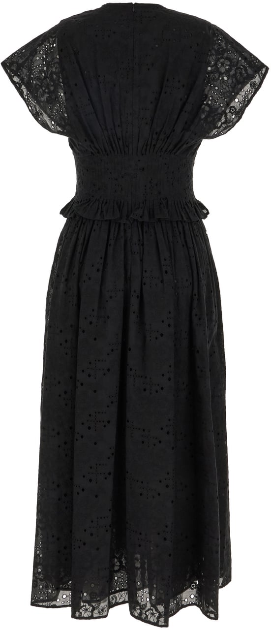 Tory Burch Black cotton dress Zwart