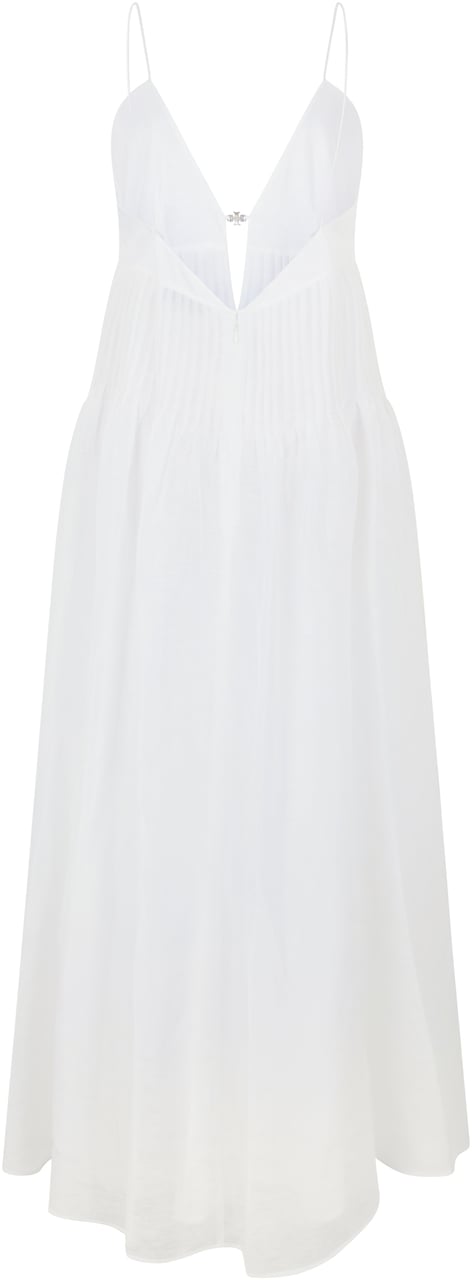 Tory Burch Dress in linen and silk Wit