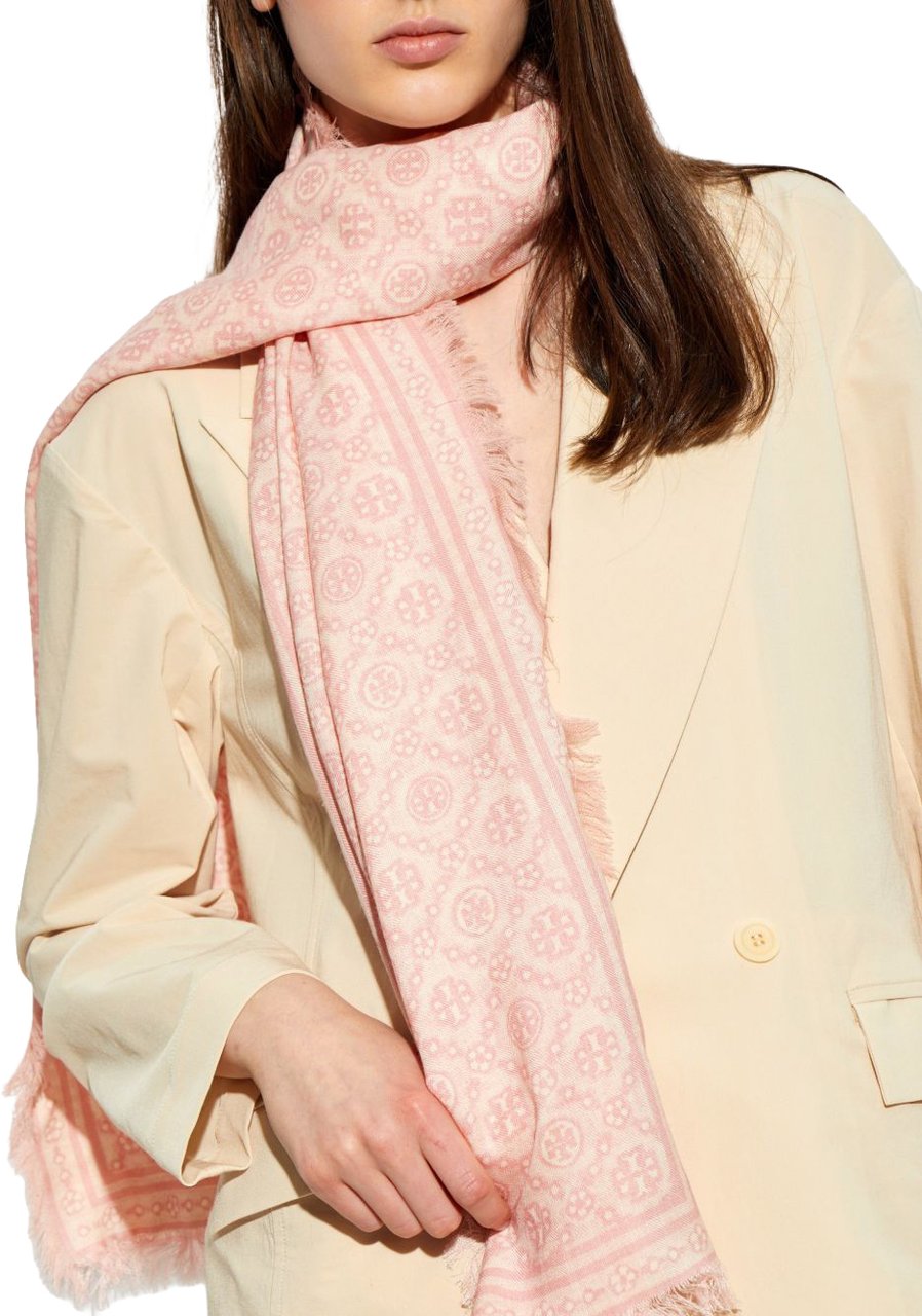Tory Burch Scarfs Pink Roze