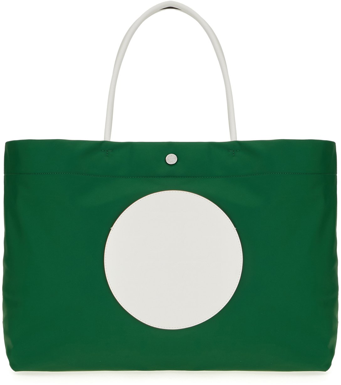 Tory Burch Tory Burch Green nylon Ella shopping bag Groen