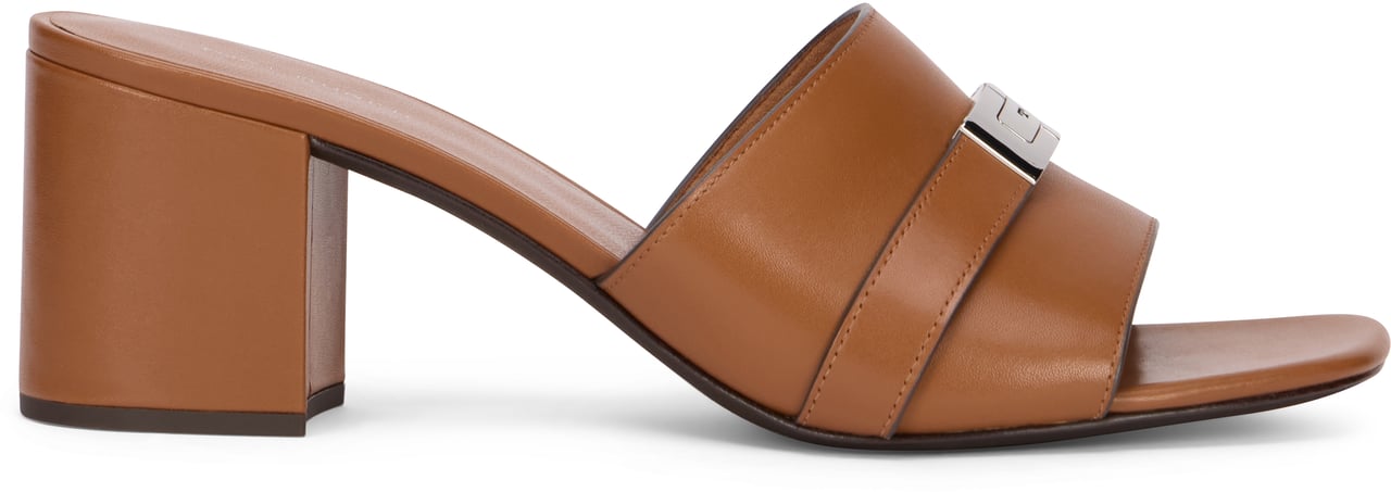 Tory Burch Heeled sandal in leather LeeLee Neutraal