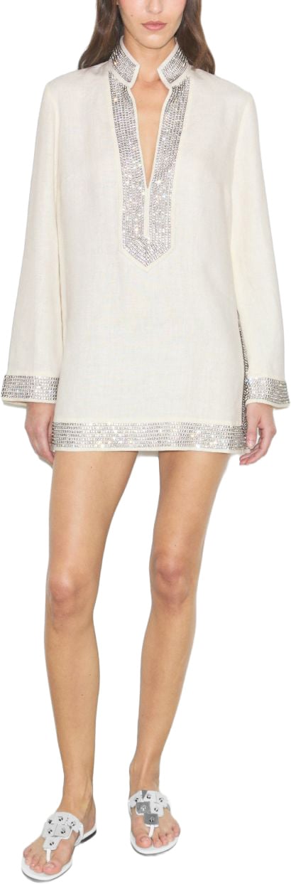 Tory Burch Dresses Avorio Wit