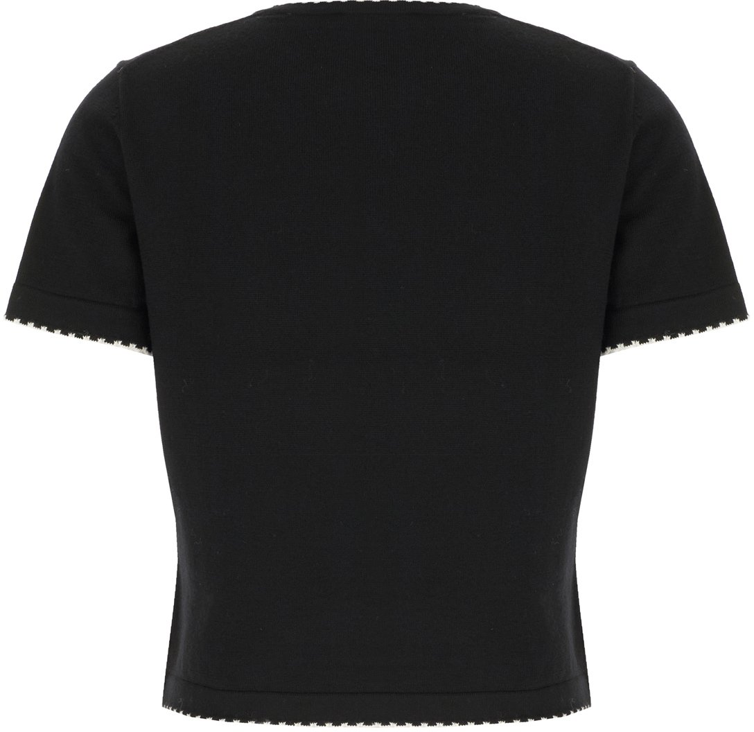 Tory Burch Black wool sweater Zwart