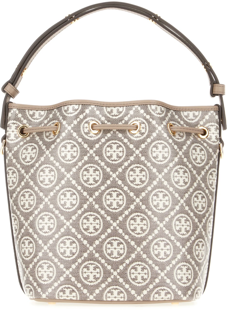 Tory Burch Printed canvas T-Monogram bucket bag Divers