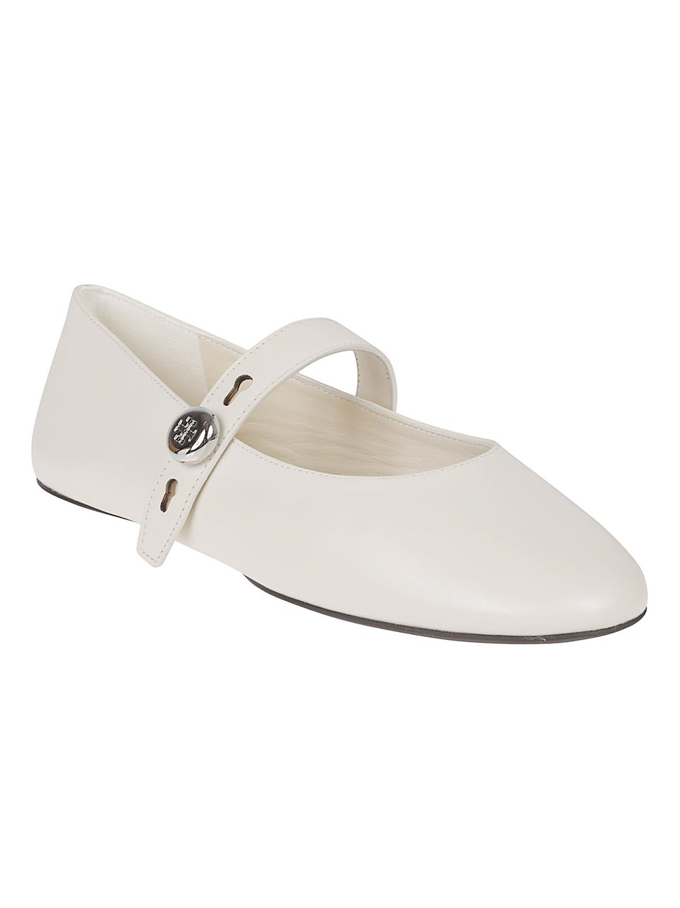 Tory Burch Romy Mary Jane Flat Shoes Wit