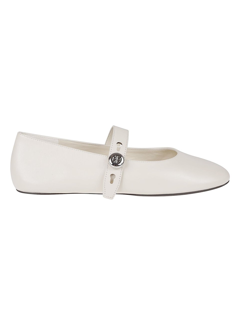 Tory Burch Romy Mary Jane Flat Shoes Wit