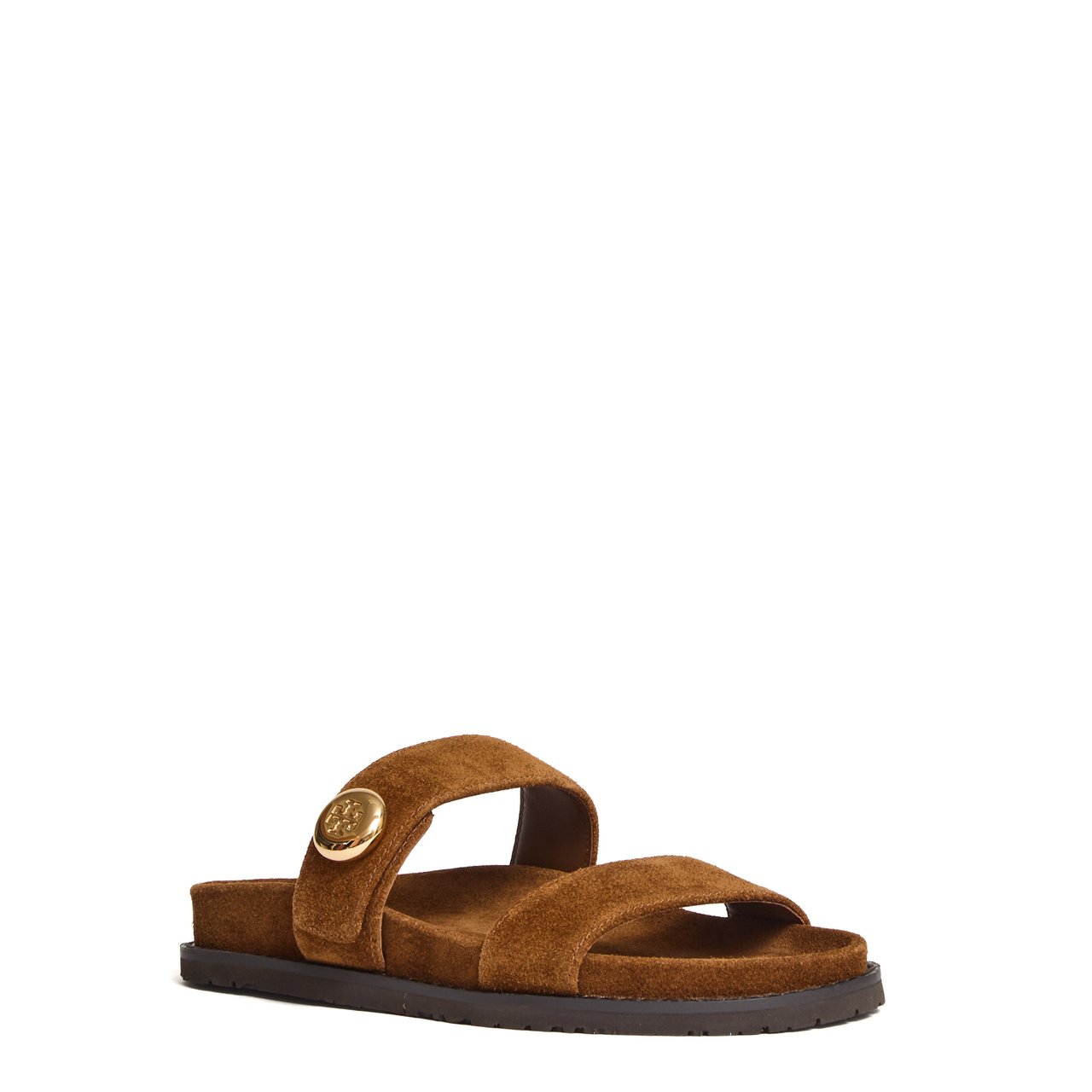 Tory Burch Romy Suede Slide Flat Sandals Rood