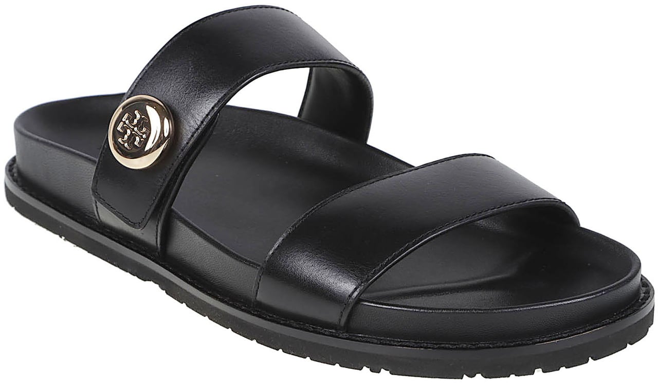 Tory Burch Romy Sport Slide Sandal Black Zwart