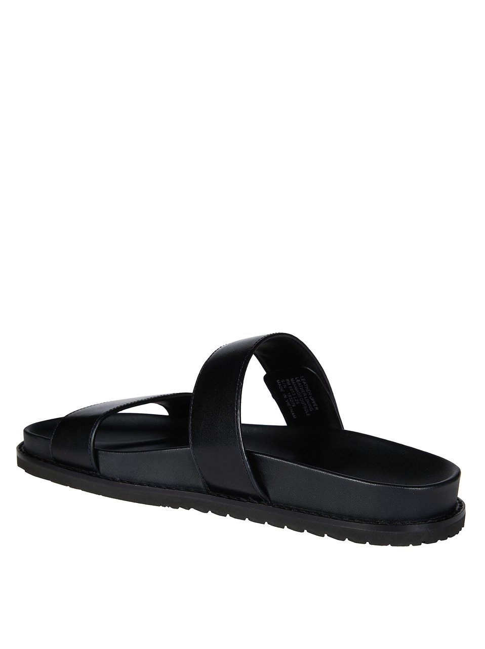 Tory Burch Romy Leather Metallic Emblem Slides Zwart