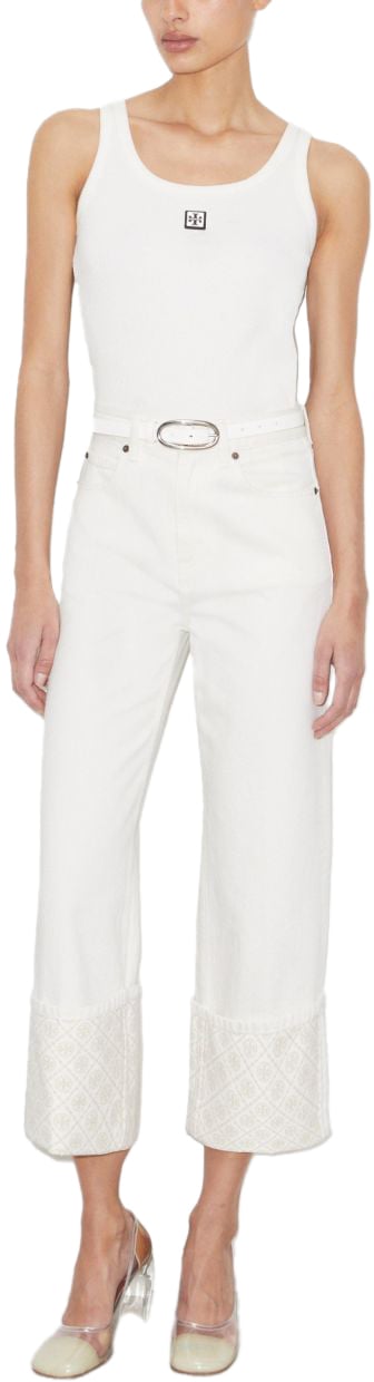 Tory Burch Jeans White Wit