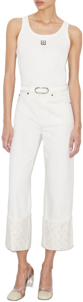 Tory Burch Jeans White Wit