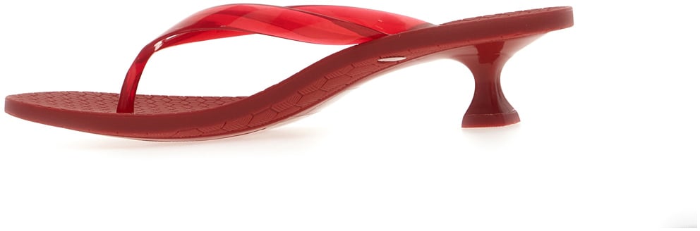 Tory Burch Red rubber Jelly sandals Rood