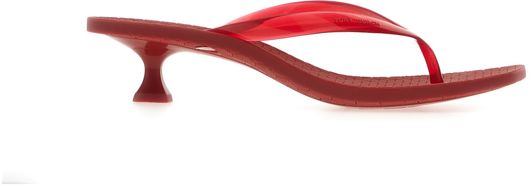 Tory Burch Red rubber Jelly sandals Rood