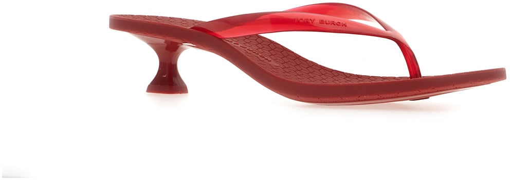 Tory Burch Red rubber Jelly sandals Rood