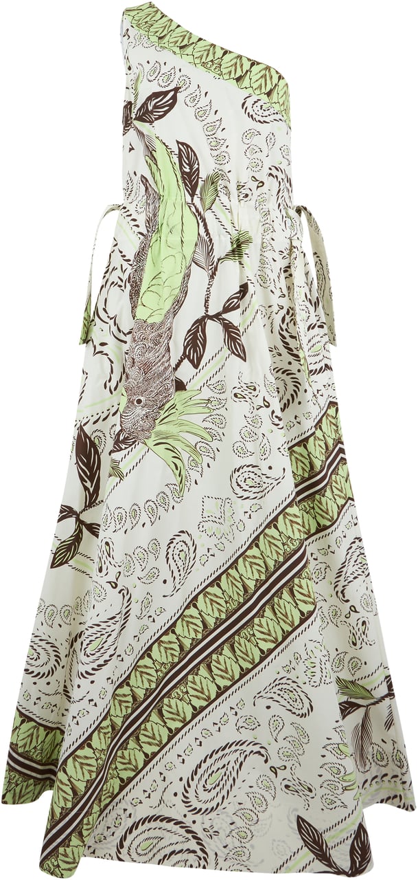 Tory Burch One-shoulder dress with floral pattern Divers